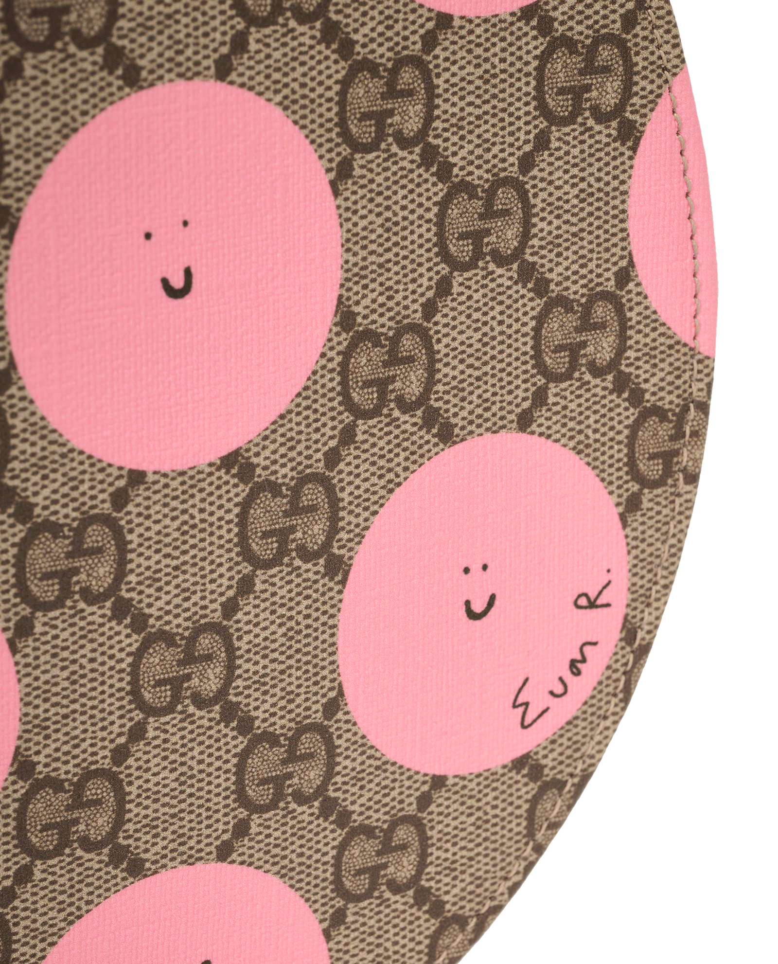 x Euan Roberts GG Round Tote, &pound;295, Handbags, Beige/Pink, Canvas, Other view